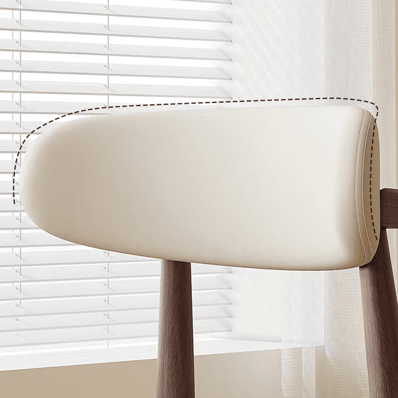Modern Padded Armless Chair with Lumber Legs and Low Back - image 13