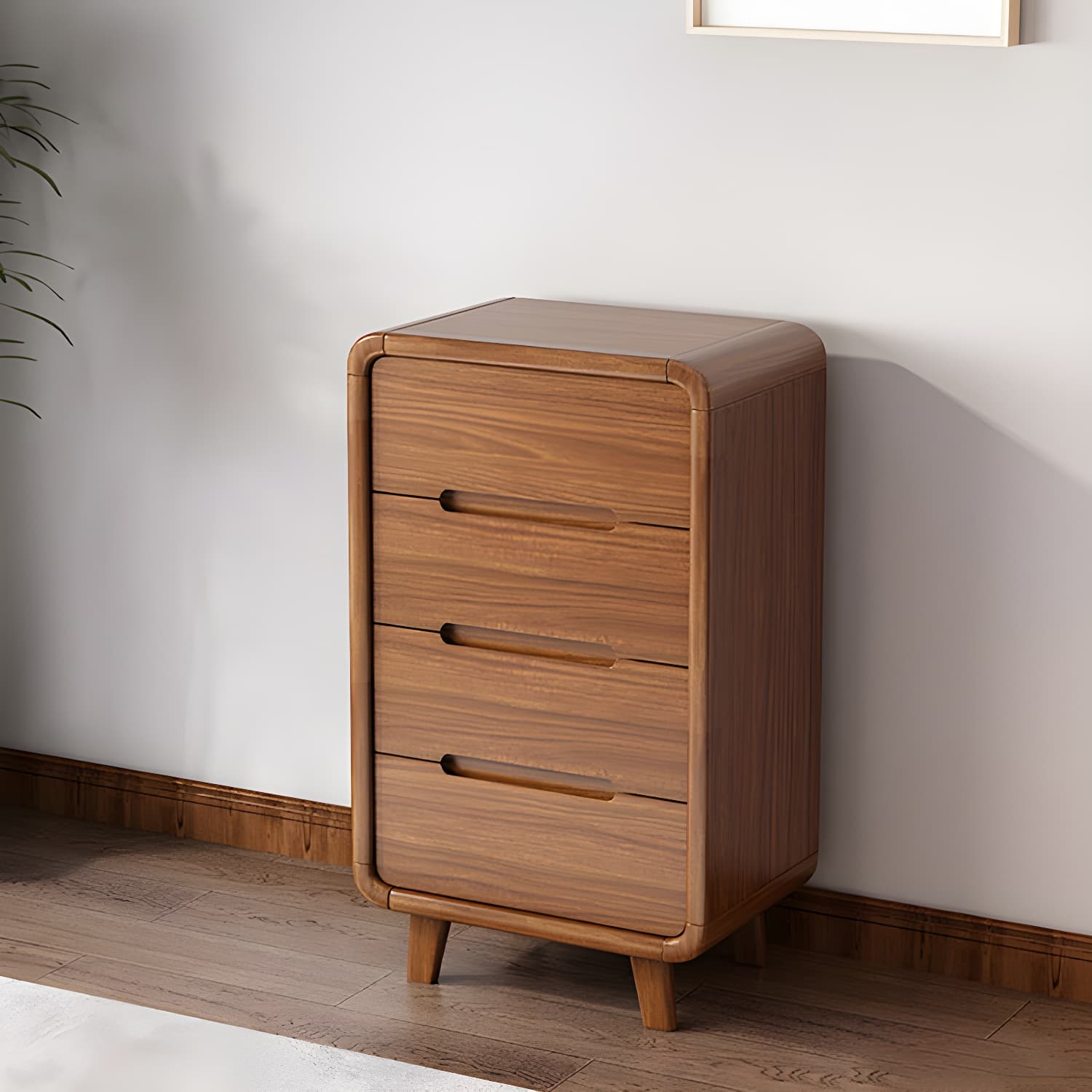 Modern Solid Wood Dresser with Narrow Profile and Drawers in Natural Finish - image 15