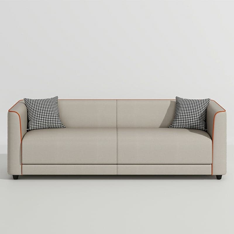 Dove Grey/Lime Green/Apricot Color Standard Sofa with Concealed Support for Parlor - image 11