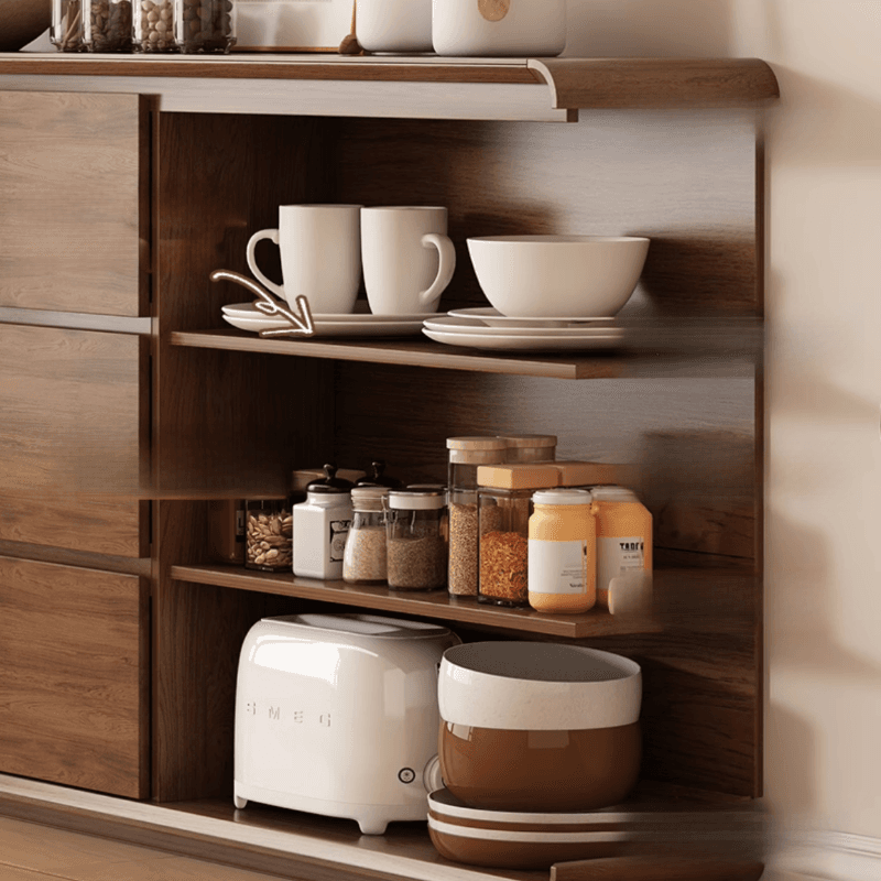 Casual Cocoa Standard/Narrow Sideboard with 3 Drawers/3 Shelves/2 Doors/3 Doors - image 8