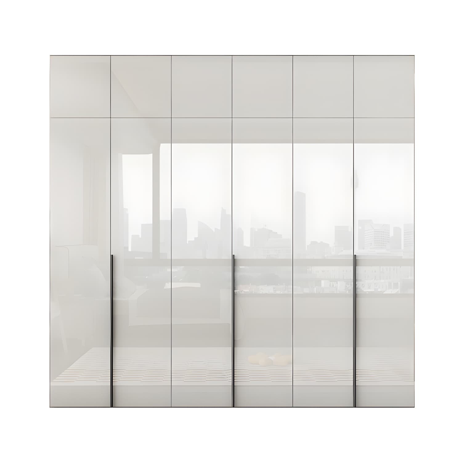 Hinged Wardrobe Armoire with Shelves White Wardrobe Closet for Home - image 5
