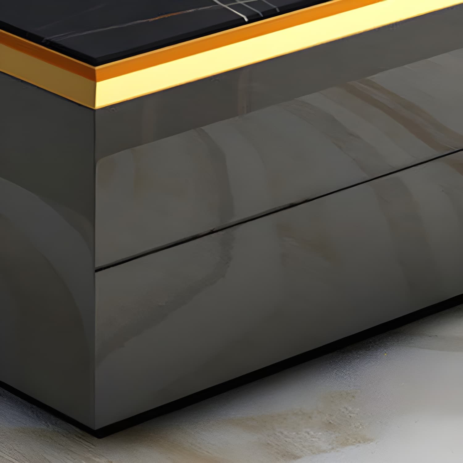Enclosed Storage TV Media Console Glam TV Stand for Living Room - image 8