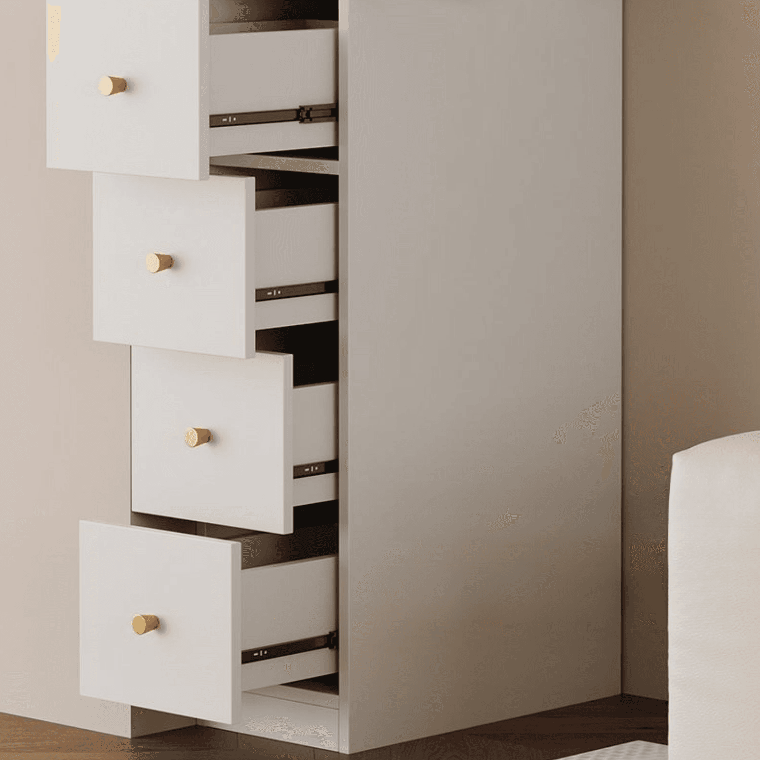 Detached Reclaimed Wood Utility Cabinet with Soft Close Drawer & Locker, Drawer Bars & Glass-panel Door - image 6