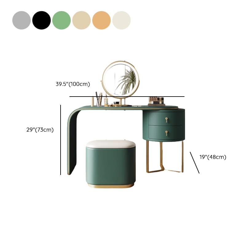 Ink/Lime Green/Citrus Color Scalable Adjustable Brightness Push-Pull Adjustable Touch Vanity Set with Lighting System - image 13