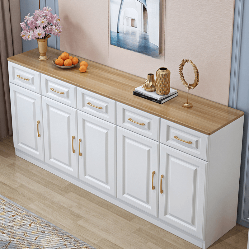 Standard/Narrow Sideboard in Timber with Drawers, 5 Doors/3 Doors/2 Doors, 2 Shelves/3 Shelves/One Internal Shelf and 5 Drawers/4 Drawers/3 Drawers in a Trendy Style - image 5