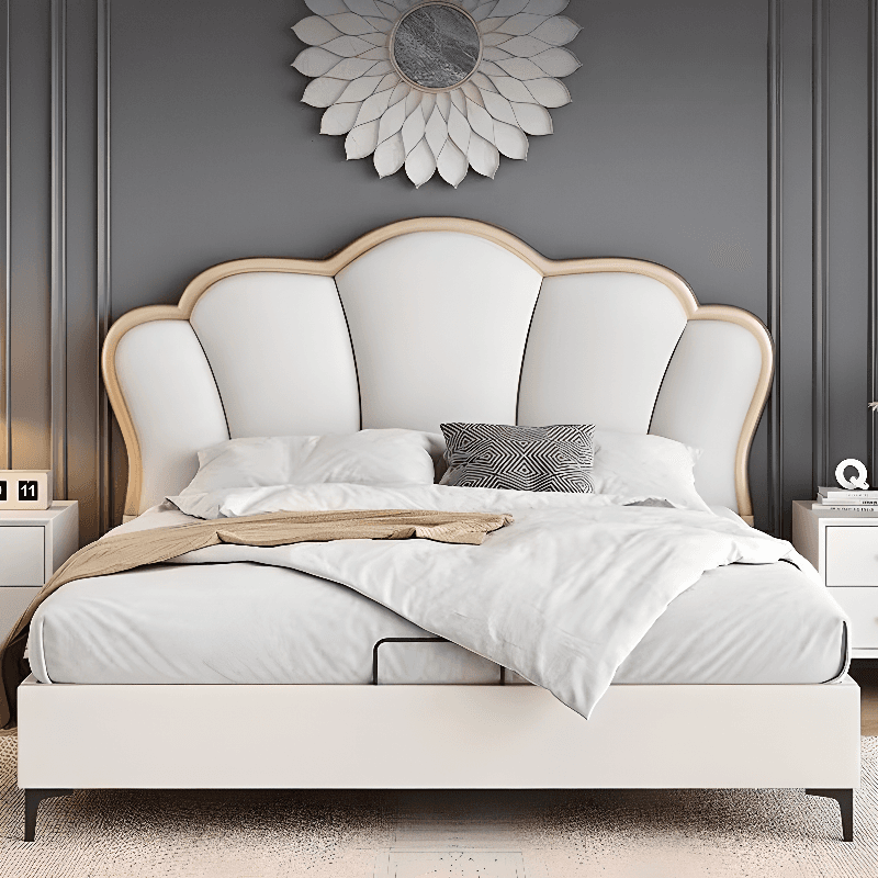 Contemporary Free-standing Standard Full(54"W x 75"L)/Twin(38"W x 75"L) Portman Panel No Distressing With Legs in Wood - image 11