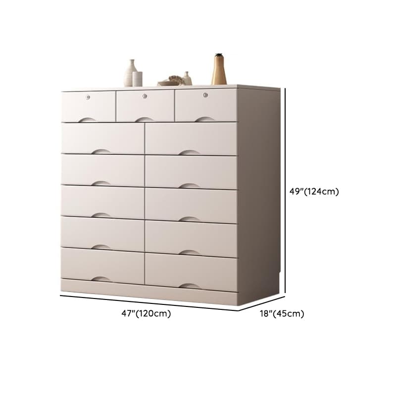 Light Gray Simple Cube Console Dresser for Parlor - image 21