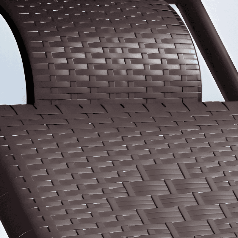 Simple Scratch-tolerant Cane Porch Rocker with Round Arm - image 13