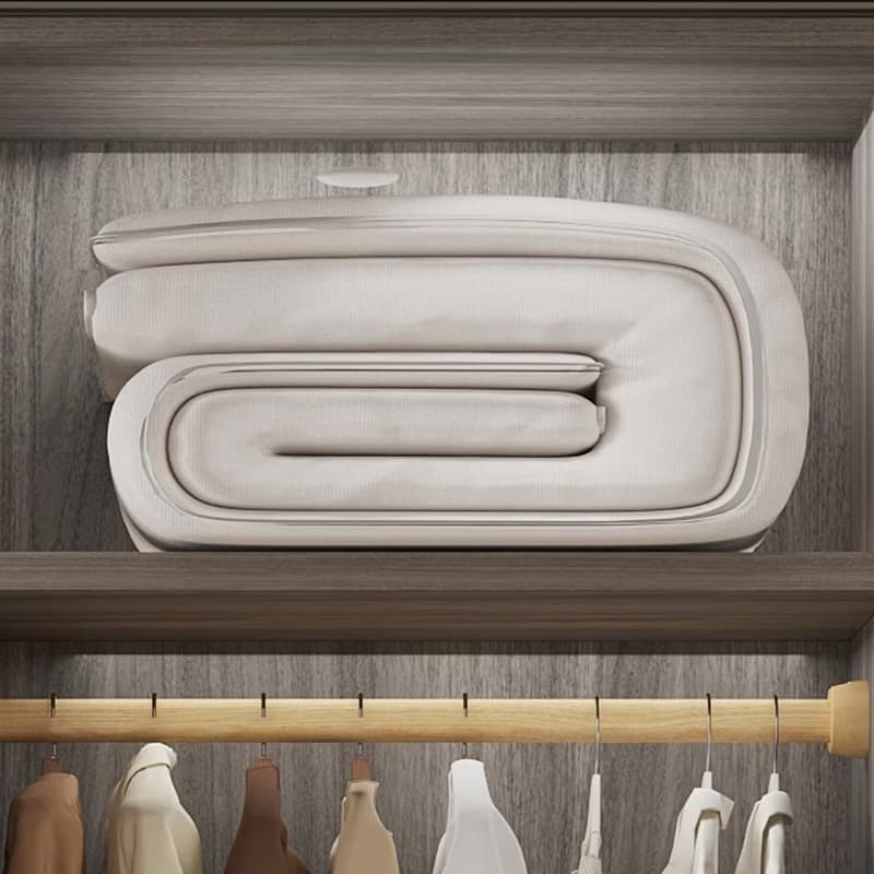 White Modish Wooden Independent Armoire Cabinet with Soft Close Drawer, Soft Close Door, and Interior Shelves - image 4