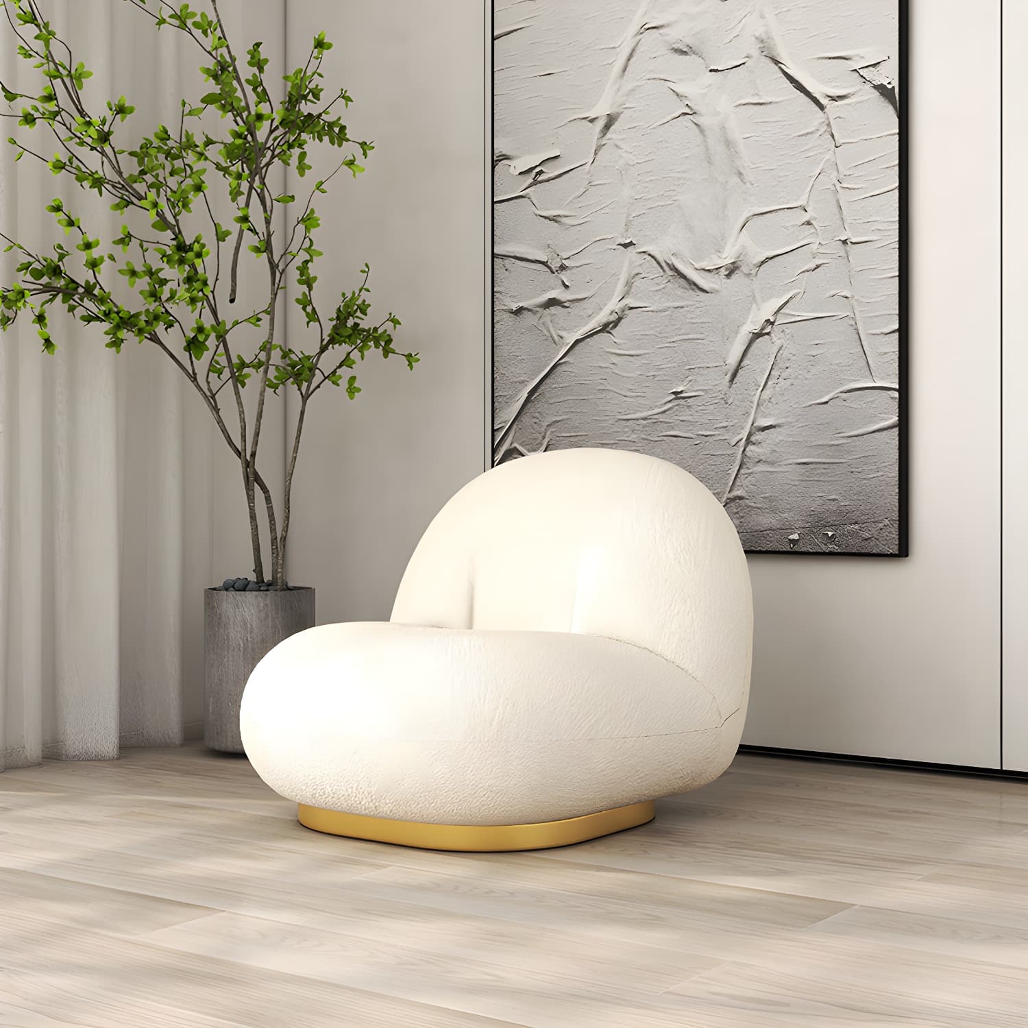 Contemporary Curved Sofa with Tight Back Standard Armless Sofa for Living Room - image 13