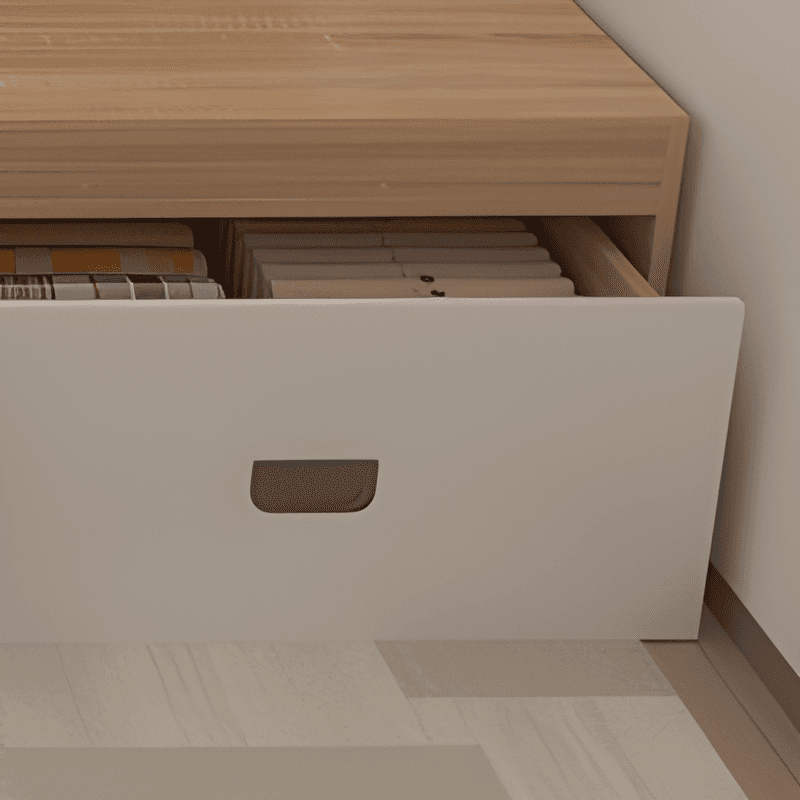 Natural Color Solid Color Storage Included with Storage Drawer for Bedroom - image 3