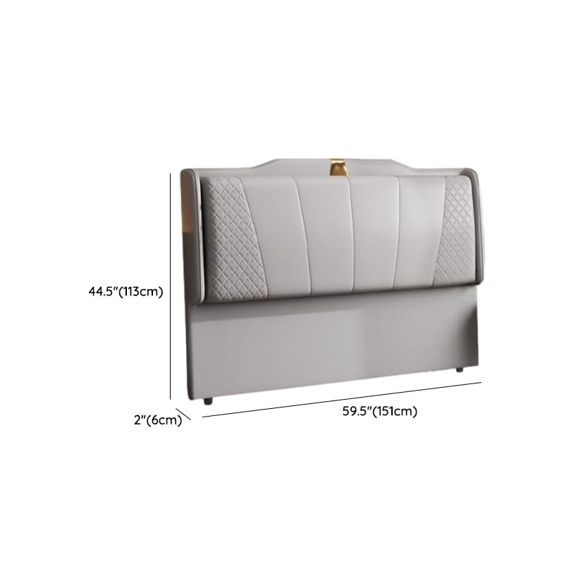 Art Deco Rectangular Wingback Timber Sponge headboard, With Legs, Size Full(54"W x 75"L), height Standard（36-55“） - image 17
