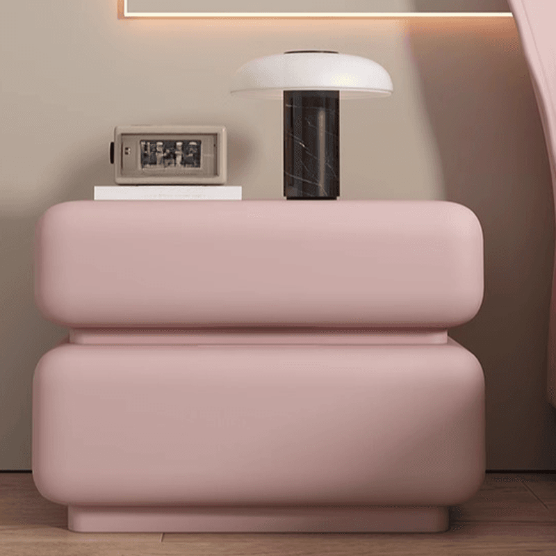 Modern Simple Style Nightstand With Drawer Organization with 2 Drawers and Pu Leather Countertop - image 14