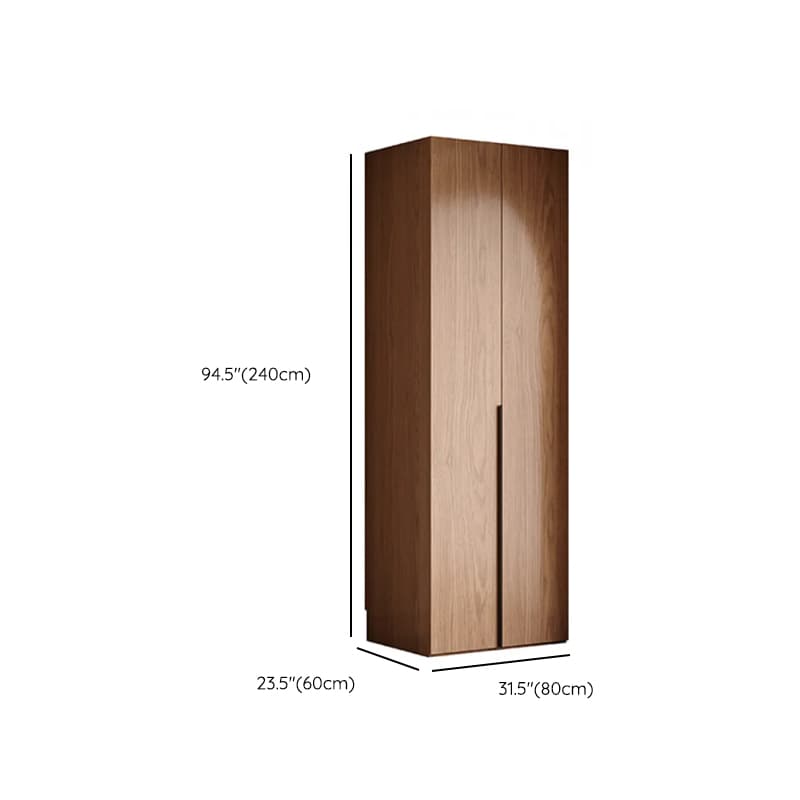 Cocoa Art Deco Self-supporting Cabinet Armoire with Soft Close Drawer, Interior Shelves, and Hanging Rod - image 14