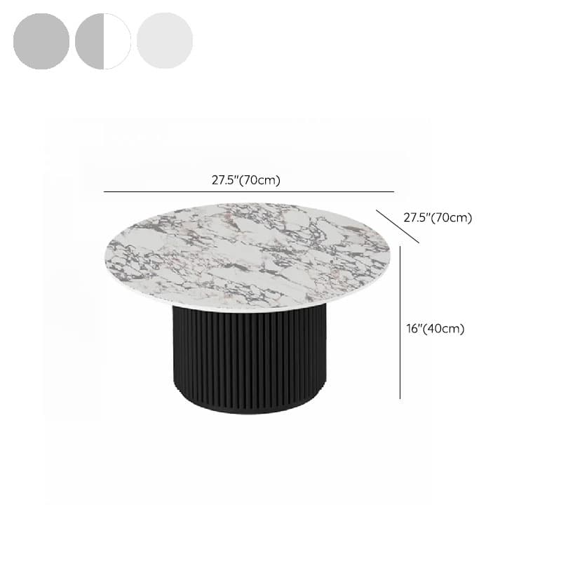 Circular-shaped Ivory Board Game Coffee Table for Home - image 18