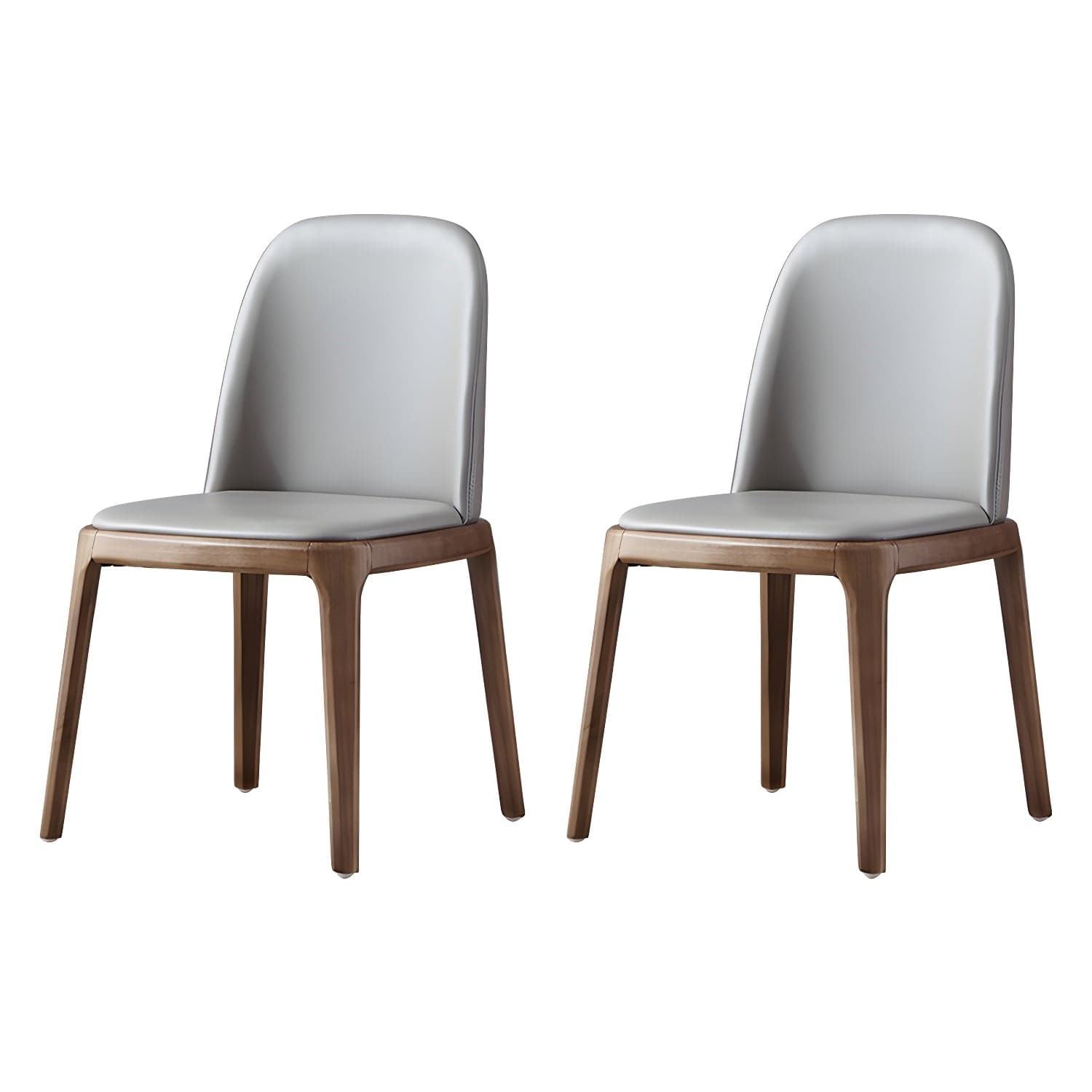 Industrial Home Leather Side Chair Matte Finish Parsons Dining Chair (Set of 2) - image 11