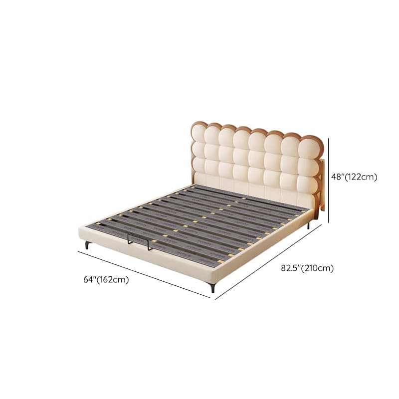 Solid Color Storage Included Panel Bed with Stitch-tufted Panel Headboard and Sponge Upholstery - image 13