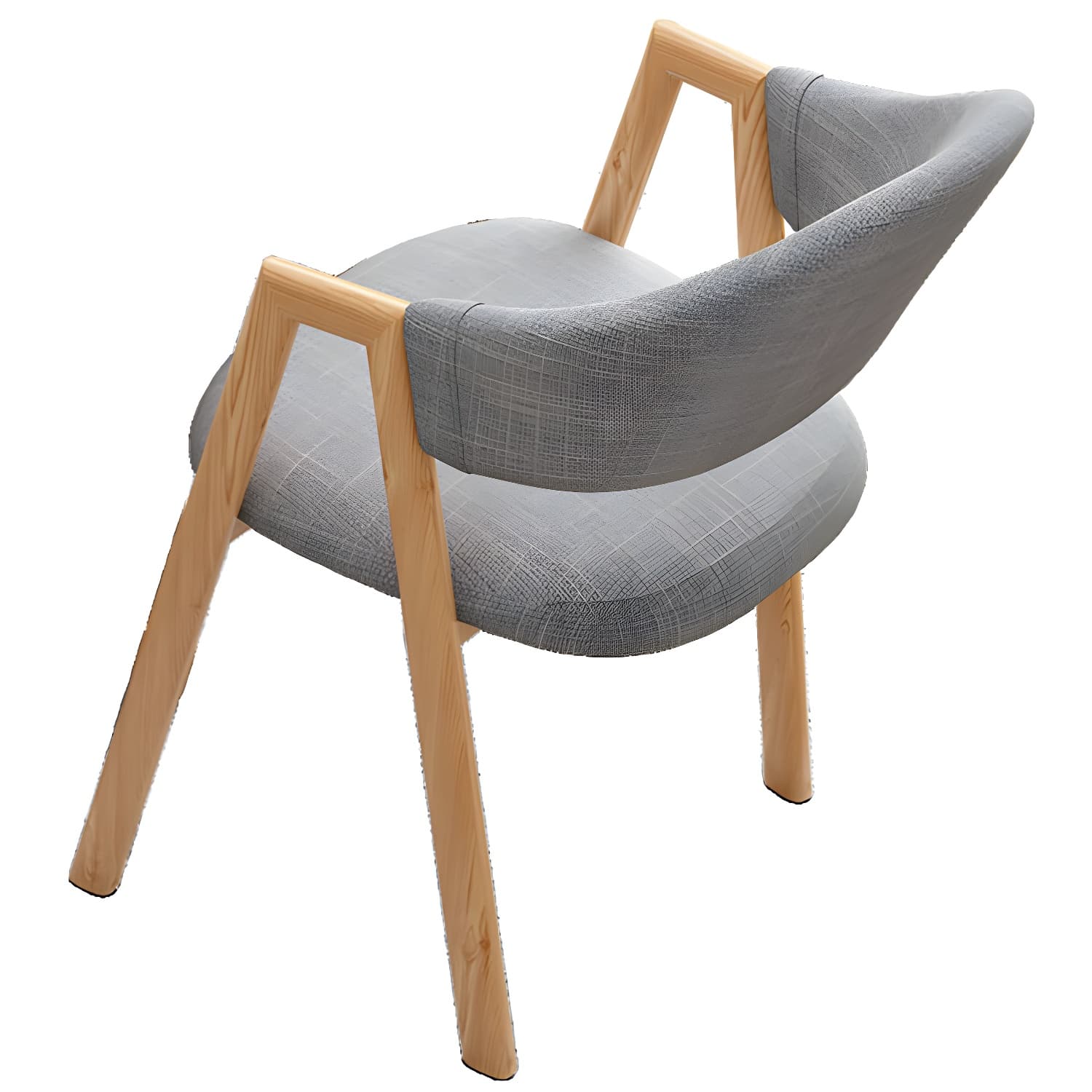 Modern Style Iron Arm Chair Open Back Dining Side Chair with Upholstered - image 17