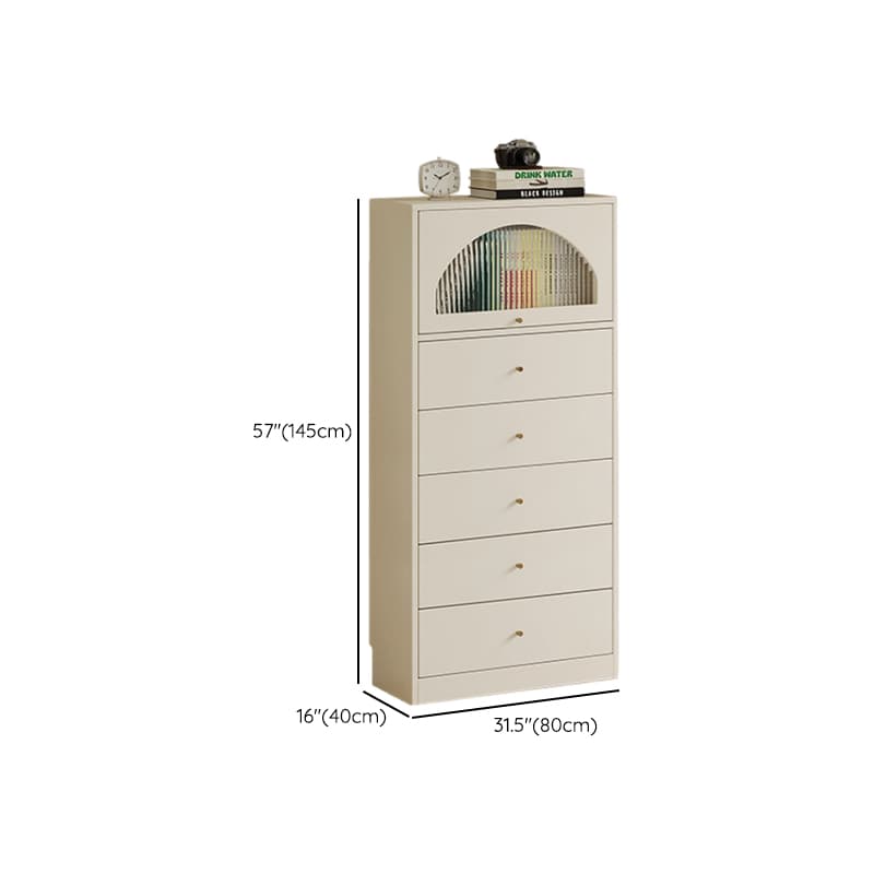 Chalk Casual Composite Wood Combo Dresser for Parlor with 6/3/5 Drawers and Hutch in Vertical Orientation - image 15