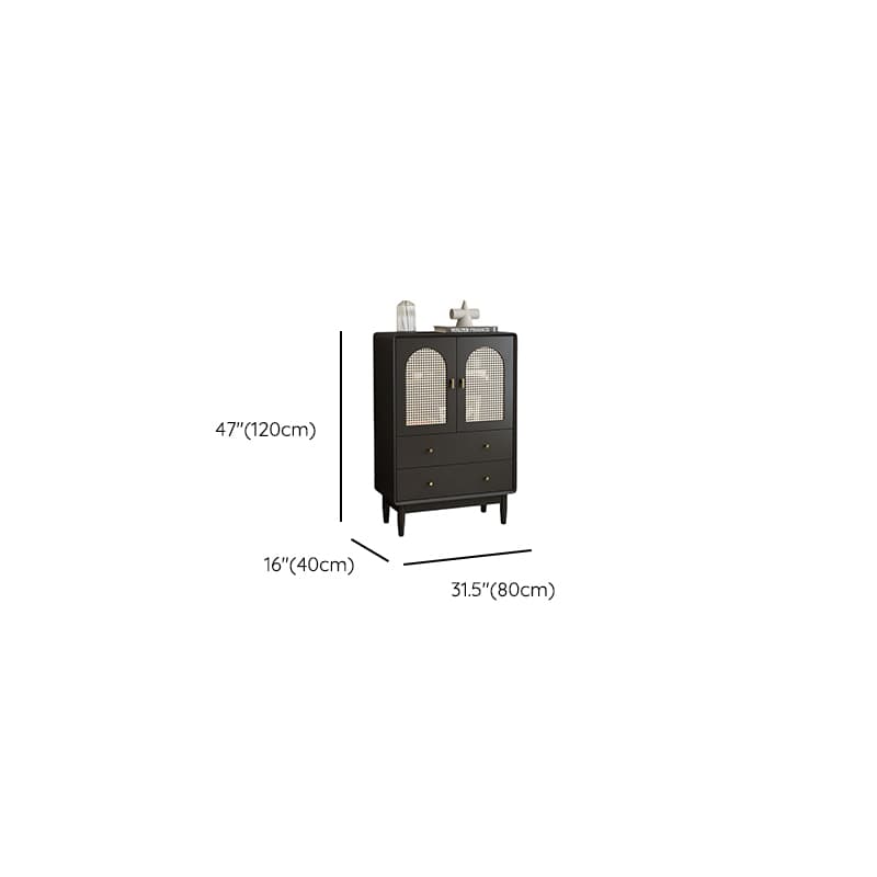 Matte Black Simplistic Wardrobe Combo with 2 Interior Shelves - image 15