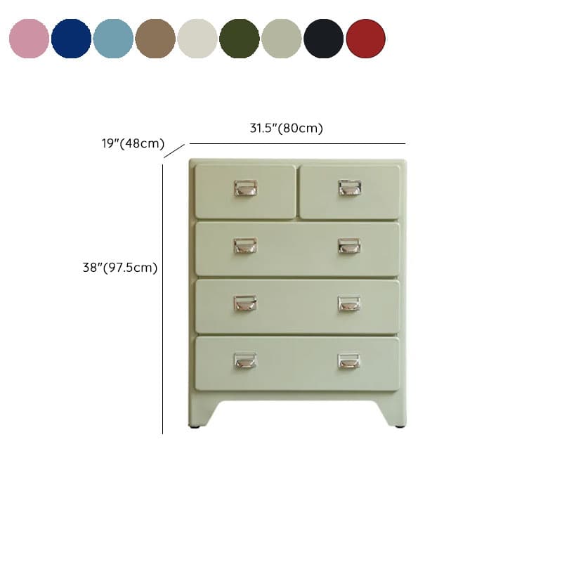 Contemporary Metal Bachelor Chest/Double Dresser with 5/6/3 Drawers in Vertical/Horizontal Orientation - image 22