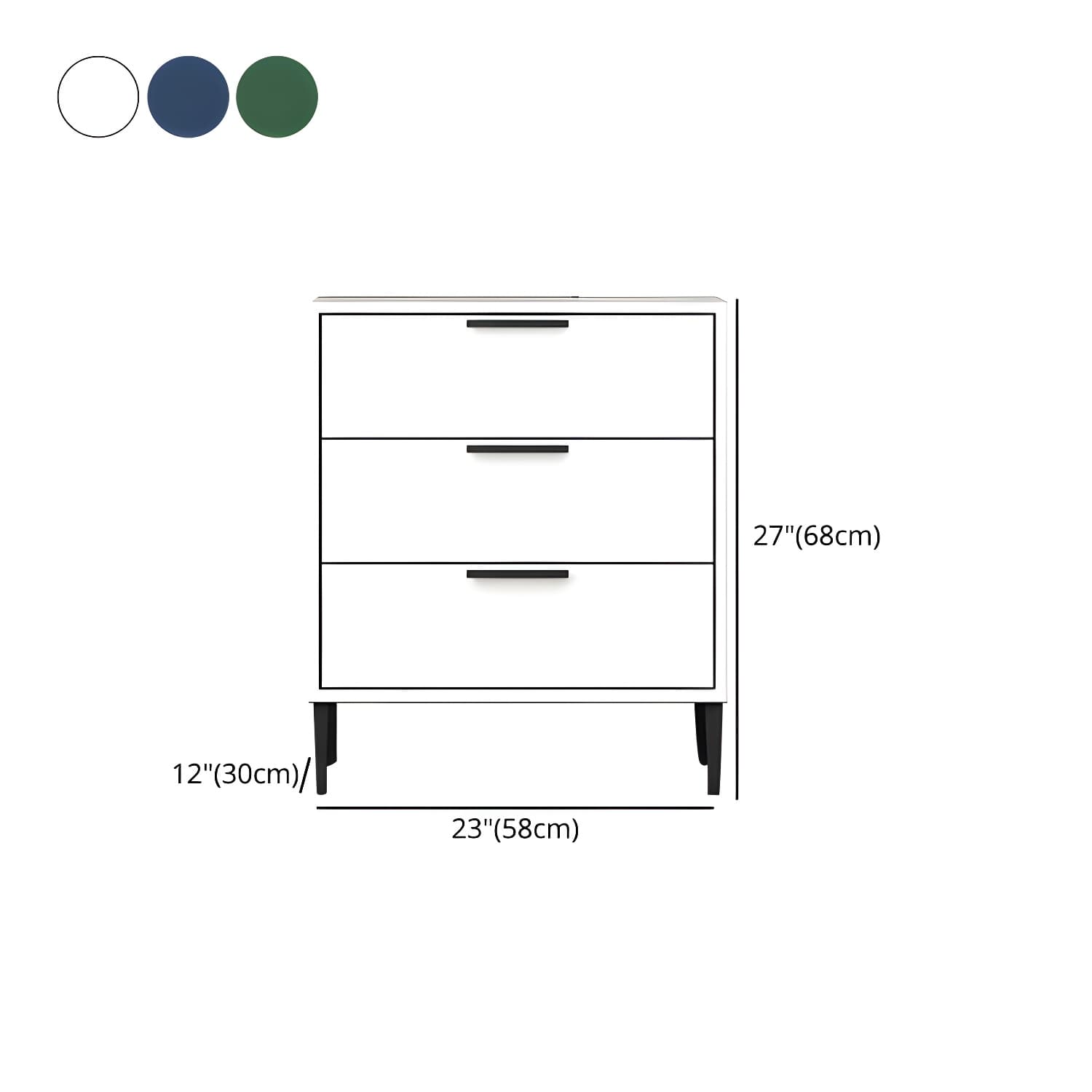 22.83" L x 11.81" W Contemporary Wood Accent Chest with Drawers - image 13