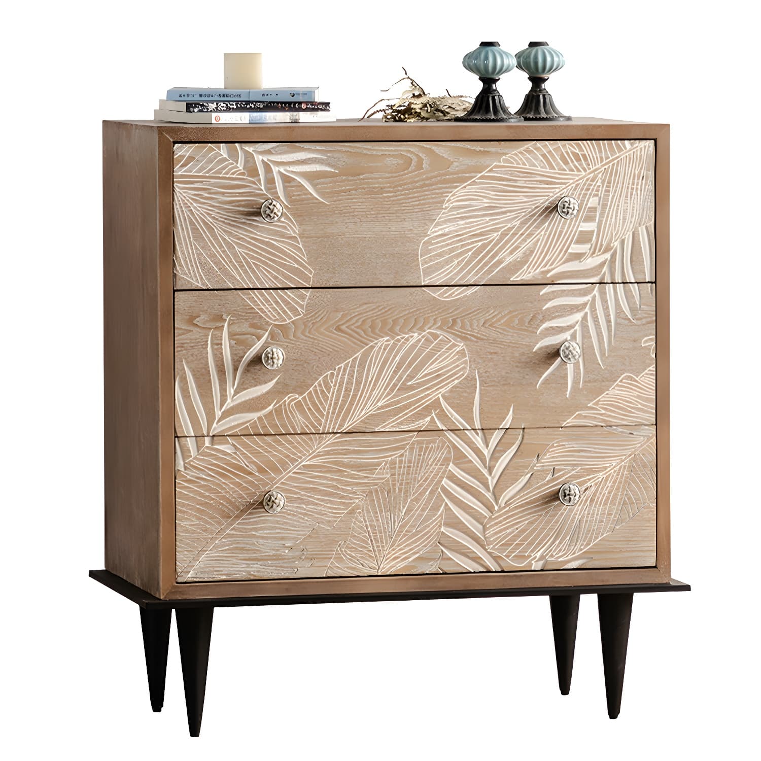 Modern Standard Storage Cabinet Solid Wood Cabinet with Drawer - image 5