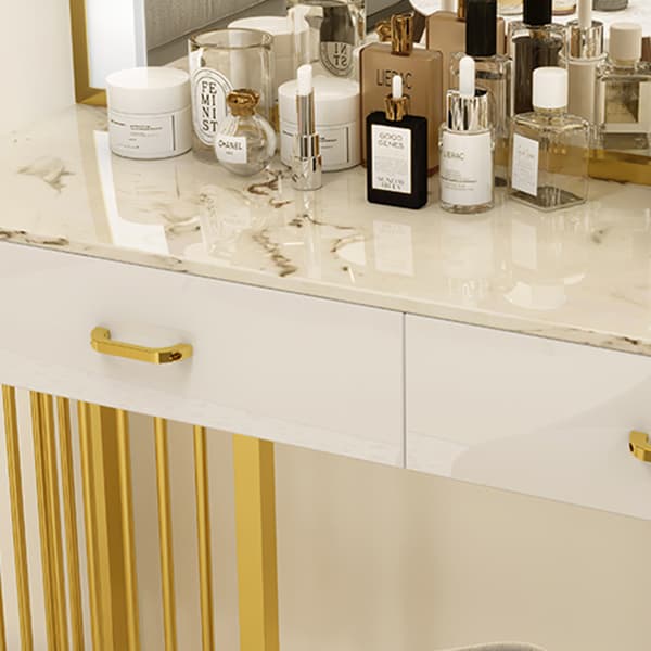 White Contemporary Standard/Large Sintered Stone Light Up 2 Drawers/4 Drawers - image 8