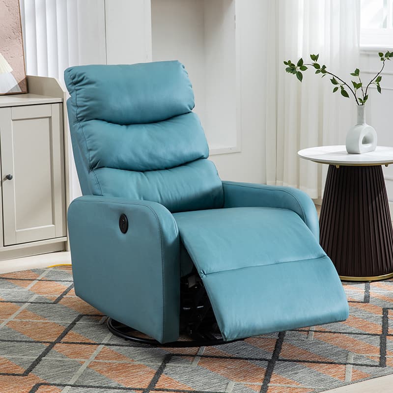 Ergonomic Brown/Blue/Green Stationary Massage Rocking Accent Chair with Back - image 11