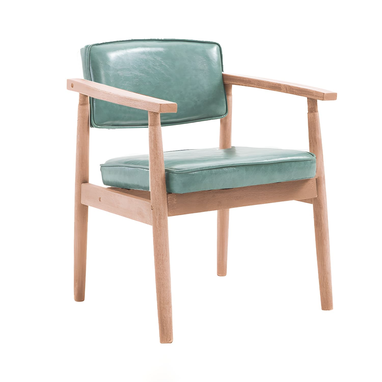 Modern Wood Dining Arm Chair Open Back Single Dining Side Chair for Home Use - image 13