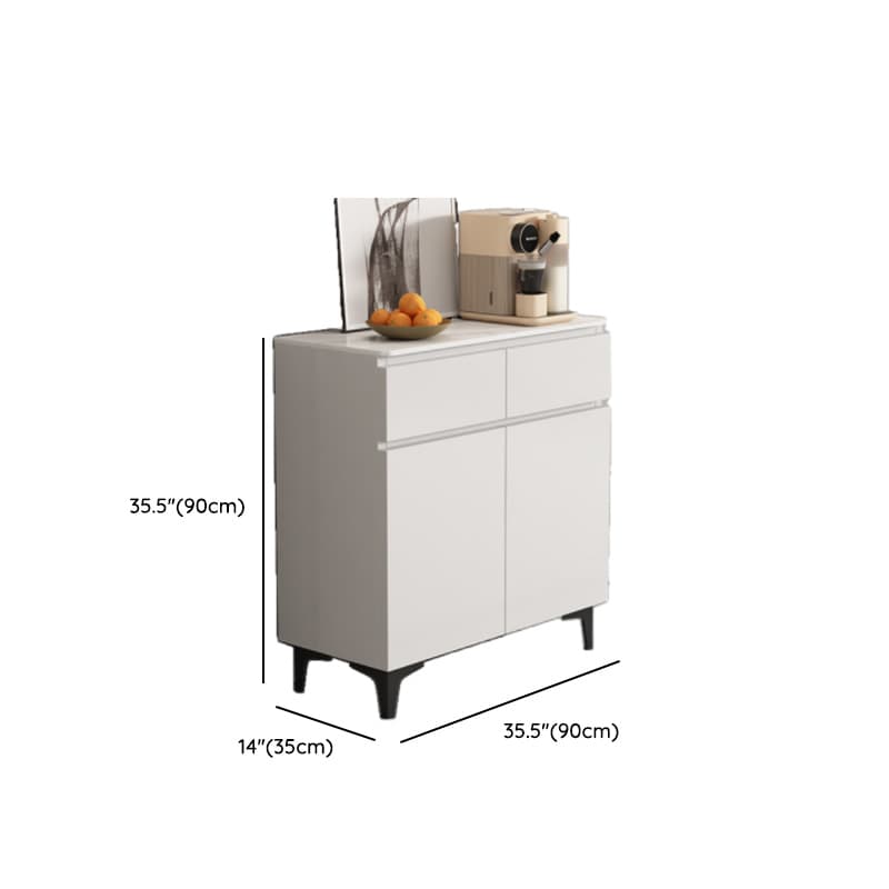 Modish Sideboard with 2 Drawers, 1 Shelf, Larder Storage, Sintered Stone Countertop, and 2/3 Doors - image 22