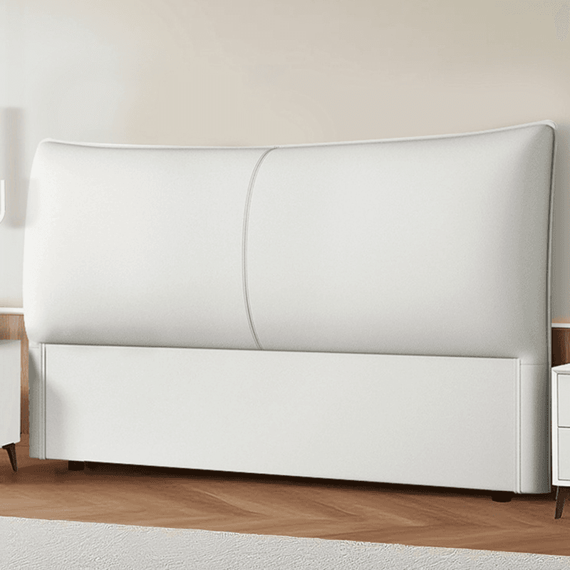 Simplistic Style Panel Headboard in Pine Wood with No Distressing, Rectangular Shape for Queen/Full/Twin XL Bed, Featuring Sponge Upholstery and Standard Height