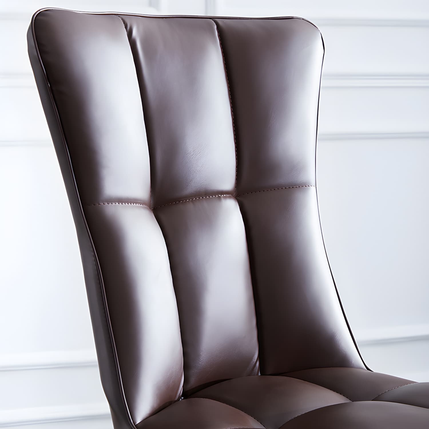 Upholstered Armless Dining Chairs Solid Back Side Chairs with Metal Legs - image 15