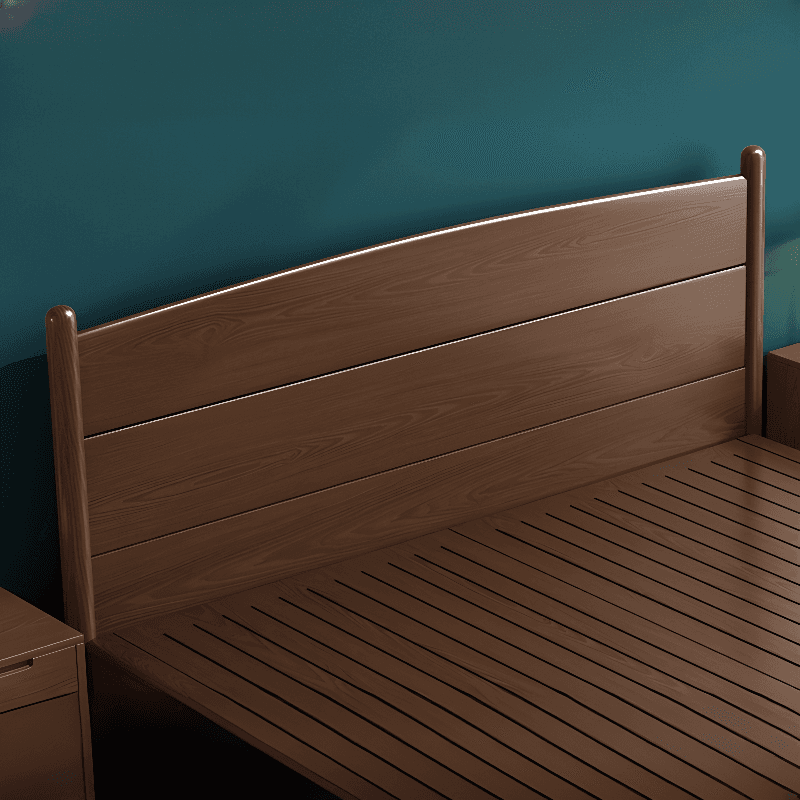 Modish Rubberwood Wingback/Panel Headboard in Rectangle/Camelback Shape for King/Queen/Full Bed, Free-standing Standard with No Distressing and Standard Height - image 3