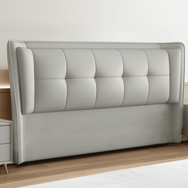 Modish No Distressing Button-tufted Wingback Headboard in Rectangle Shape for King/Twin XL/Queen Bed with Sponge Upholstery Fill and Standard Height - image 5