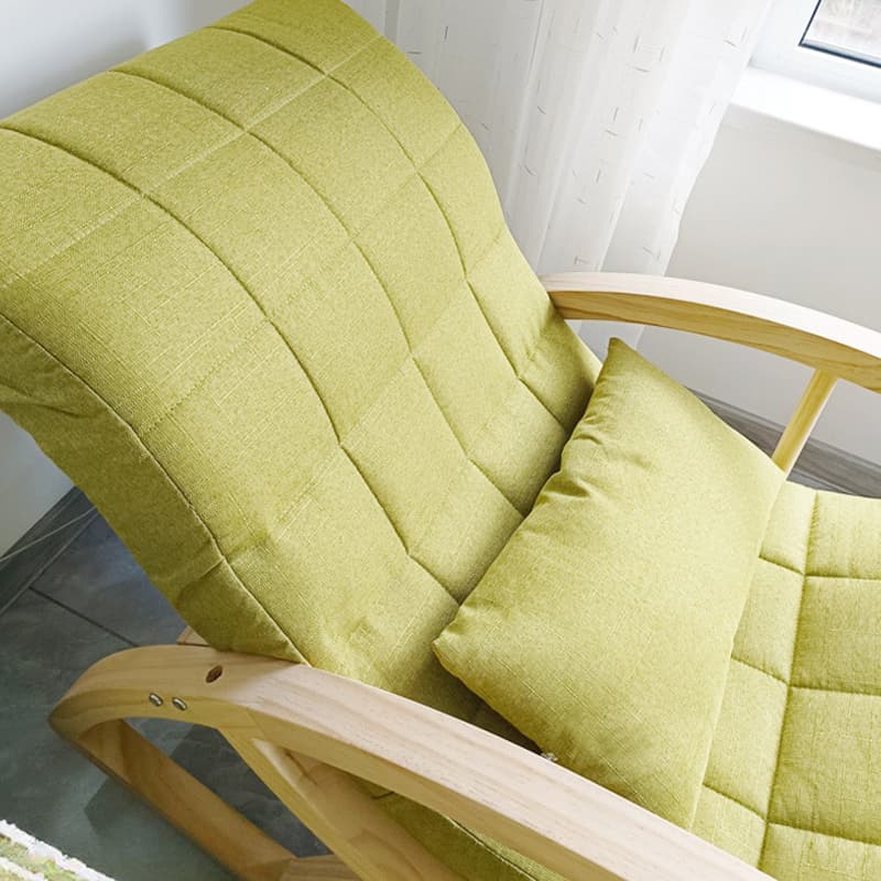 Modern Upholstered Rocking Chair with Track Arms - Comfortable and Stylish Design - image 19