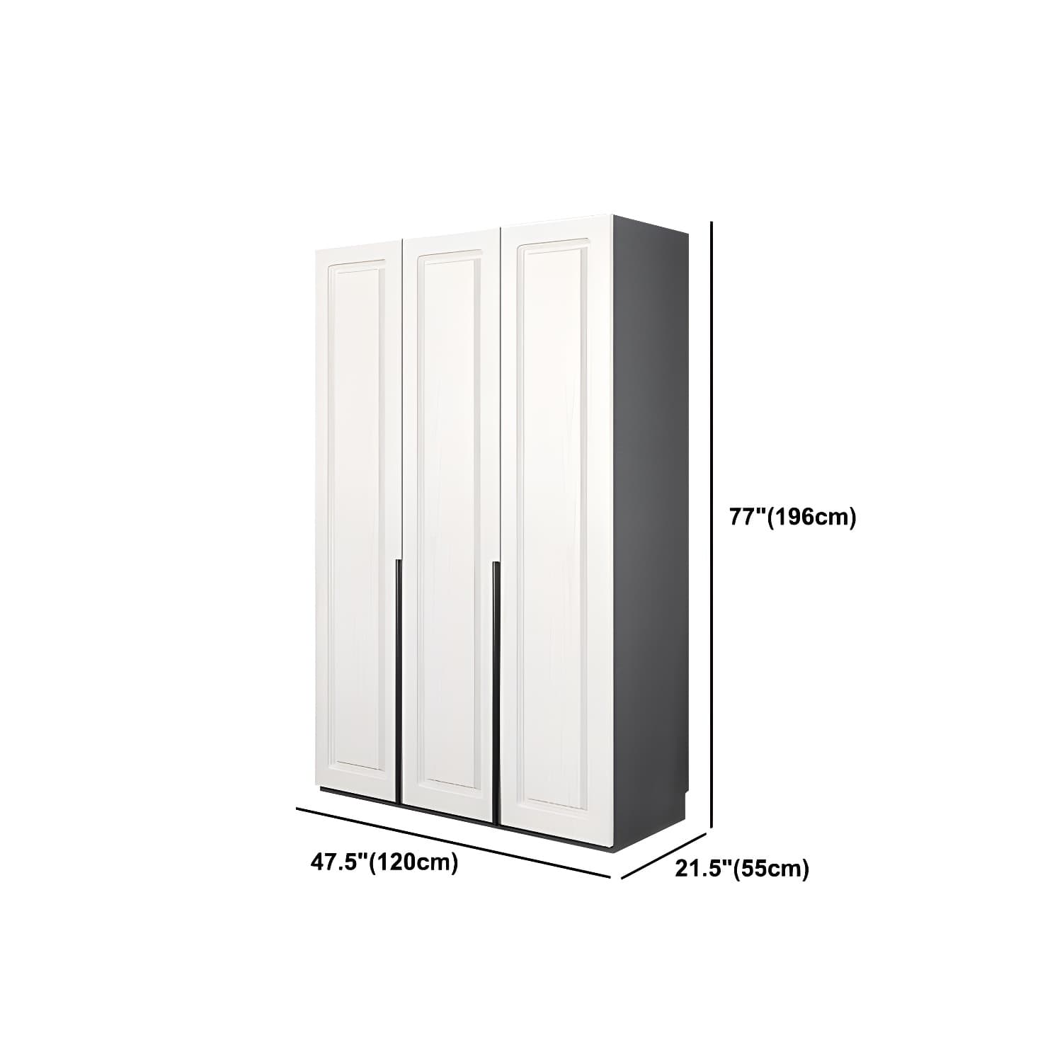 Modern Style Wooden Wardrobe Soft Close Door Wardrobe Closet with Drawer - image 18