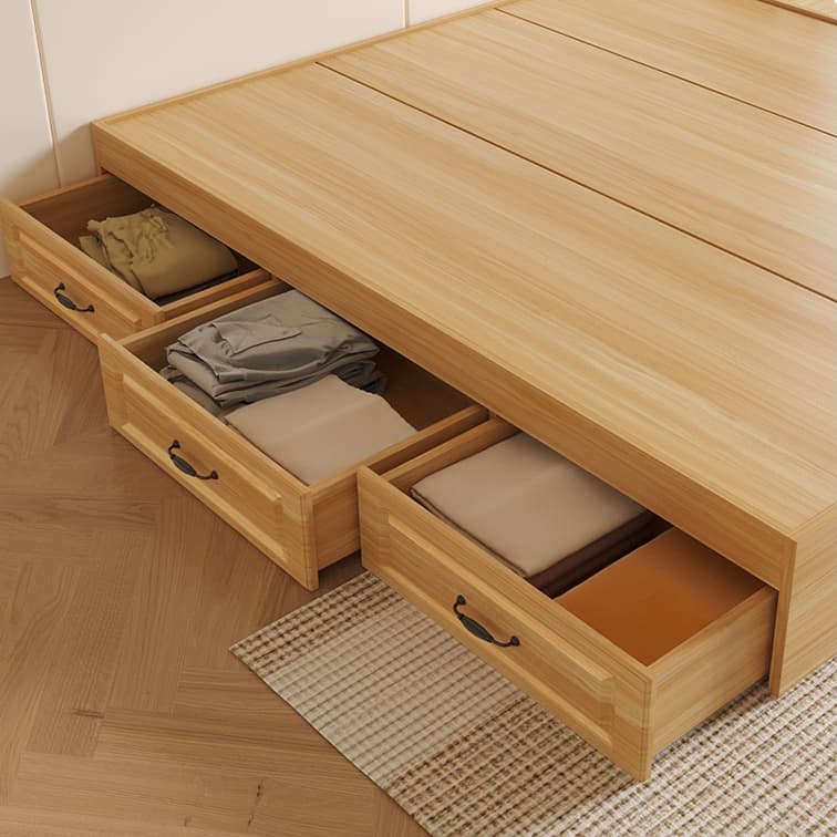 Modern Simple Style Bed Wood No Headboard for Living Room - image 11