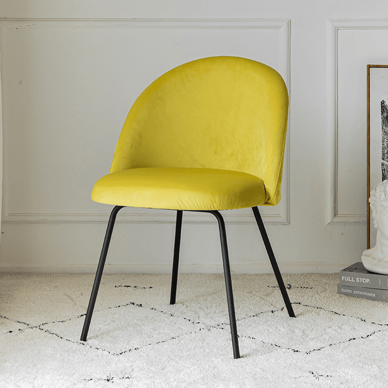 Unwavering Textile Upholstered Side Chair with Solid Back and Foot Pads for Dining Room in a Lavish Style - image 8