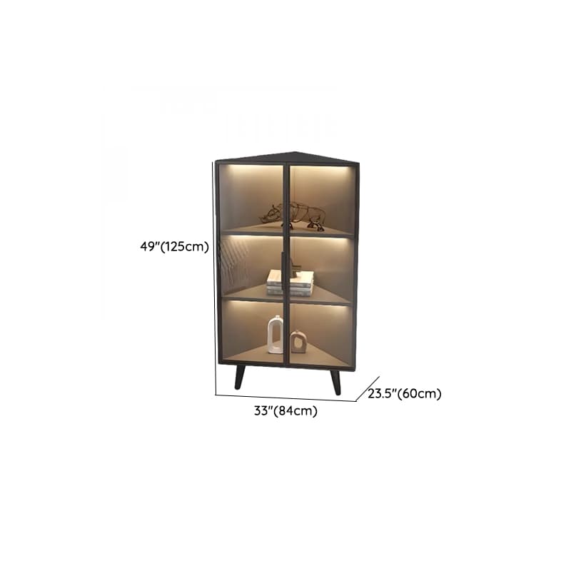Nook Independent Utility Cabinet with Cabinet, Glass-panel Door, Bar Pull, Ink Top, and Light - image 12