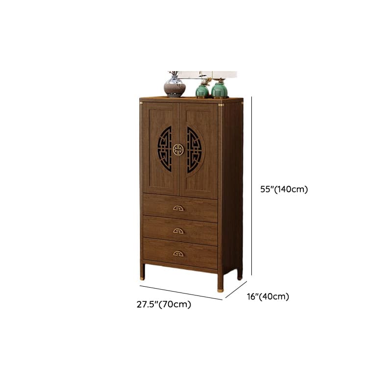 Espresso Standard/Wide/Narrow Timber Sideboard with 4 Doors/3 Doors/2 Doors, Adaptable Shelf and Pantry Hutch, 3 Drawers/6 Drawers/2 Drawers Included/Not Included - image 23