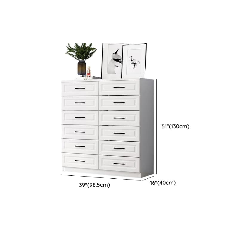Simple Vertical/Horizontal Chalk Bachelor Chest in Wood with 3 Drawers/5 Drawers/6 Drawers - image 27