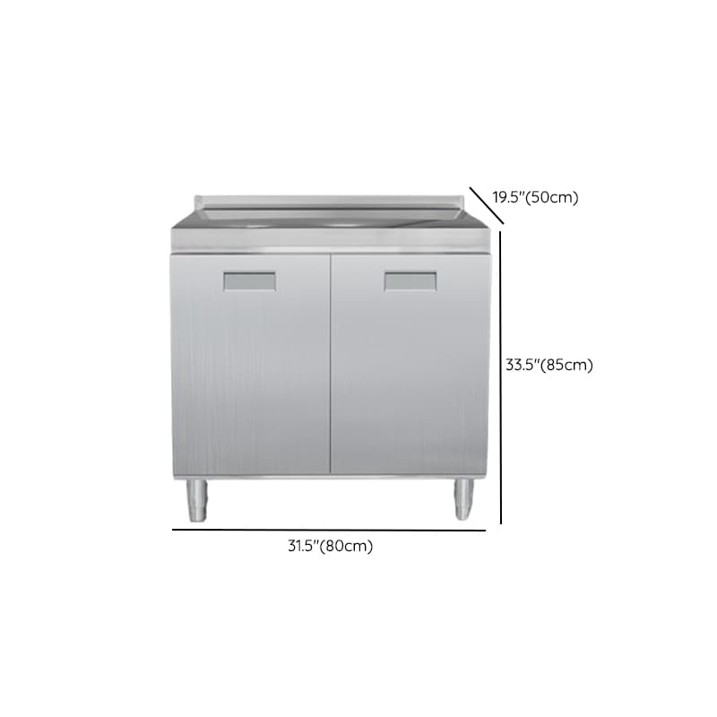 Minimalist Standard/Narrow Metal Buffet Table Kitchen Cupboards with 3 Shelves & 4 Doors/3 Doors/2 Doors - image 8