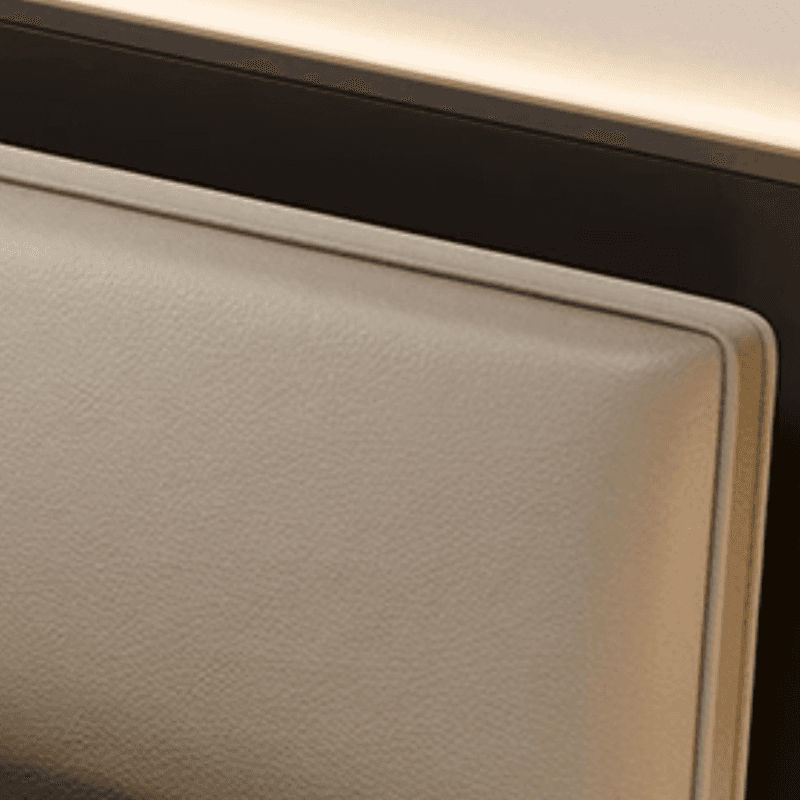 Light Gray Storage Included Panel Bed with 3 Storage Boxes, Natural Wood Frame, and Sponge Upholstery - image 5