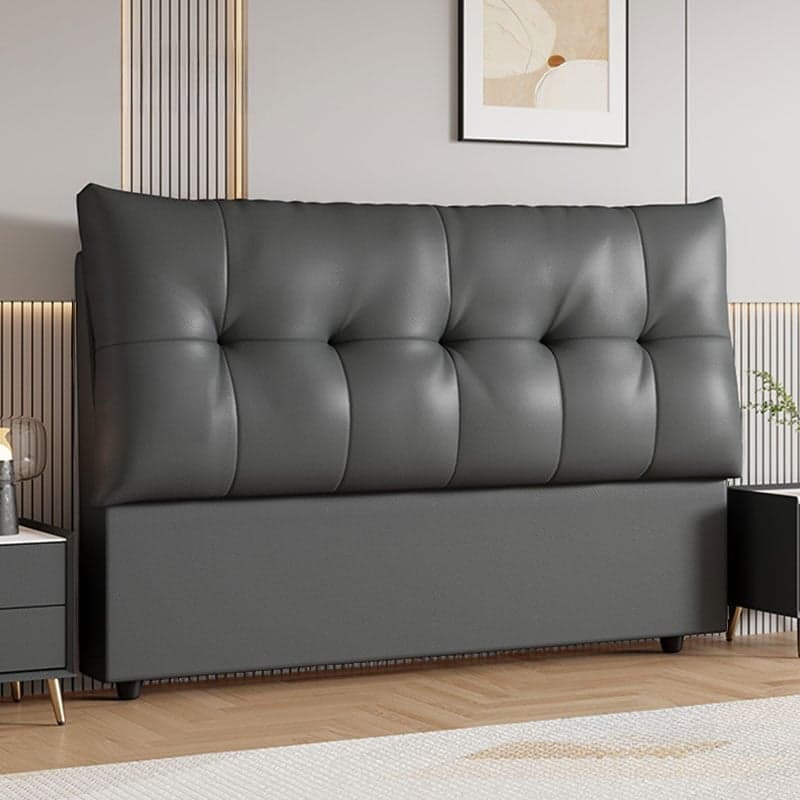 Trendy Panel Headboard with No Distressing, Piled Tufted Rectangle for Queen/Full Bed, Sponge Upholstery Fill, Standard Height - image 4