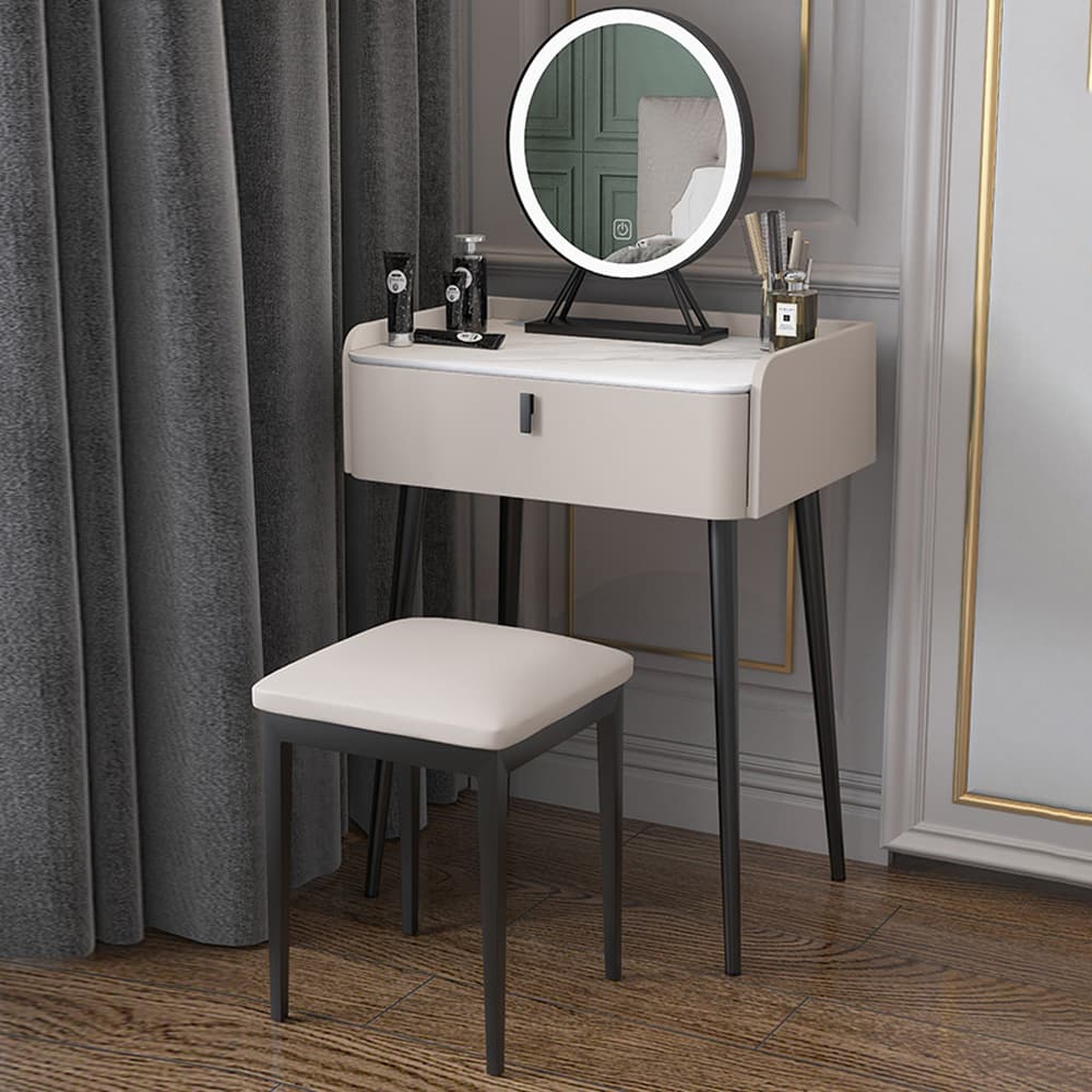 15" Wide Contemporary Make-up Vanity Mirror Dressing Table with Drawer - image 10