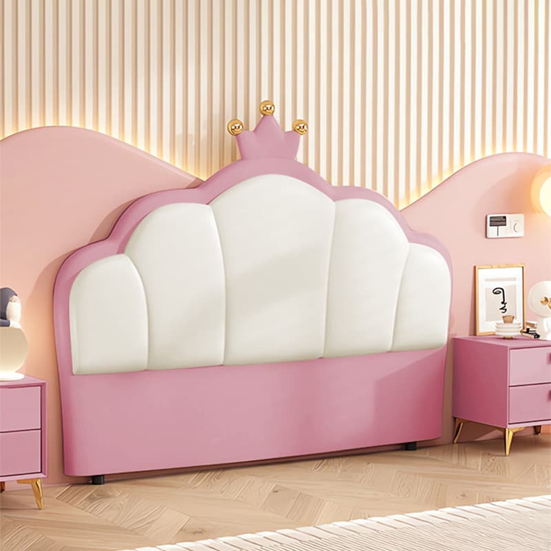 Trendy Panel Headboard in Natural Wood with No Distressing, Portman Shape for King/Queen/Full Bed, Featuring Sponge Upholstery and Standard Height - image 5