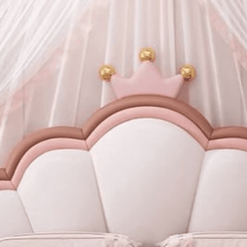 Modish Full/Twin Pine Wood Panel Headboard with Arched Shape, No Distressing, Sponge Fill, and Adjustable Height - image 14