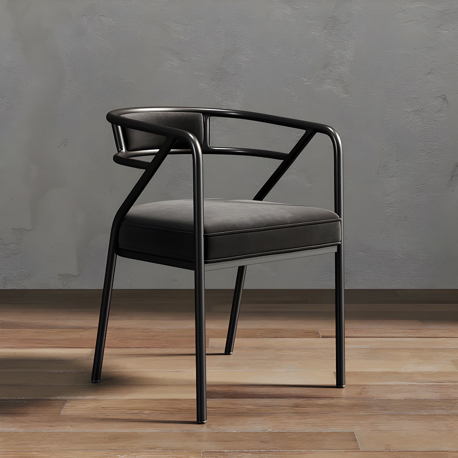 Glam Dining Chair Open Back Upholstered Dining Side Chair with Metal Legs - image 18