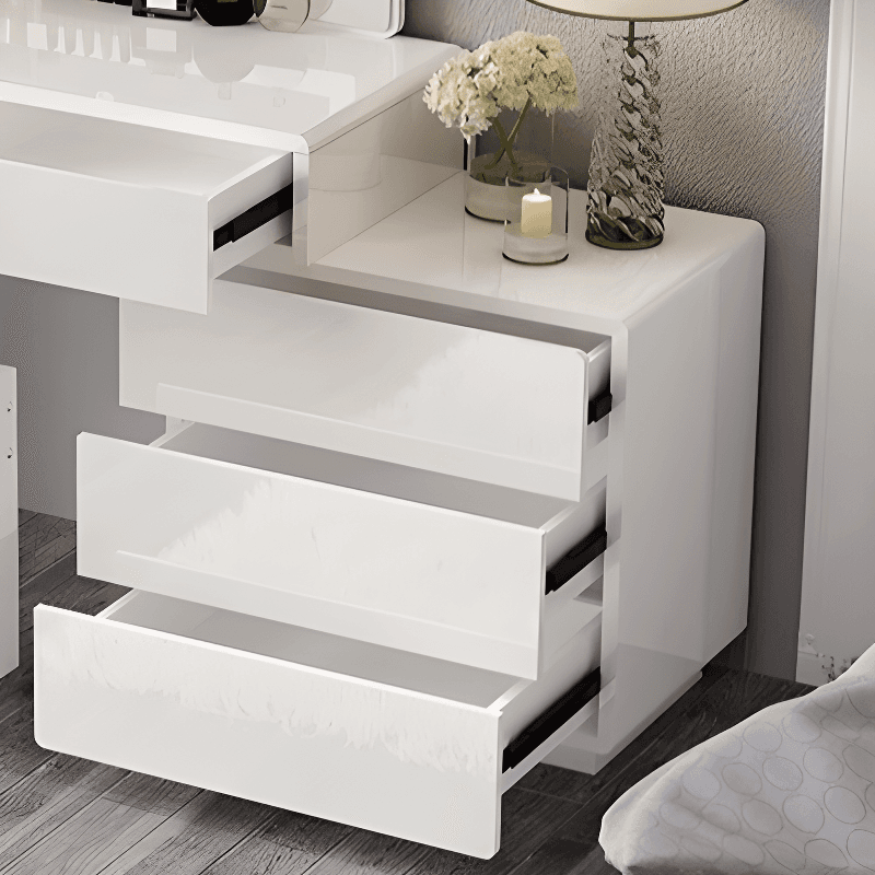 Scalable Manufactured Wood Push-Pull Bedroom Floor Vanity, No Suspended - image 4